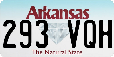 AR license plate 293VQH