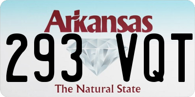 AR license plate 293VQT