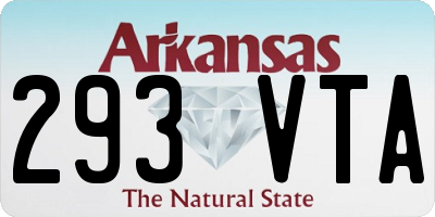 AR license plate 293VTA