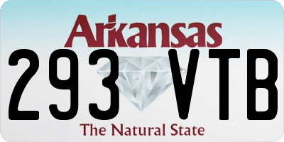 AR license plate 293VTB