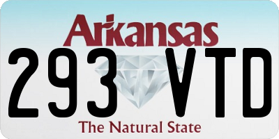 AR license plate 293VTD