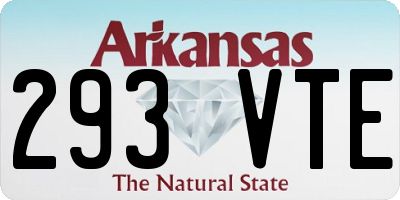 AR license plate 293VTE