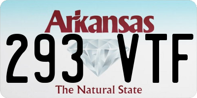 AR license plate 293VTF