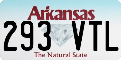 AR license plate 293VTL