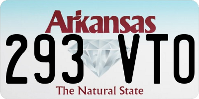 AR license plate 293VTO
