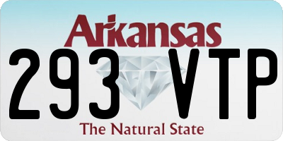 AR license plate 293VTP
