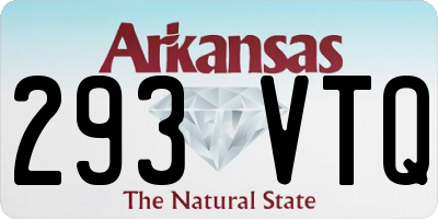 AR license plate 293VTQ