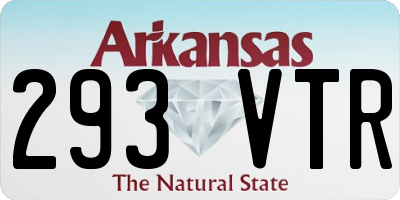 AR license plate 293VTR