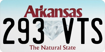 AR license plate 293VTS