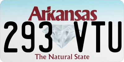 AR license plate 293VTU