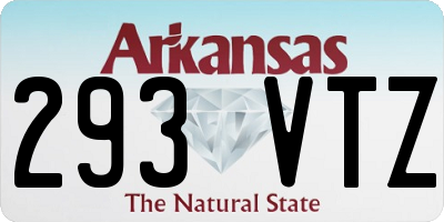 AR license plate 293VTZ