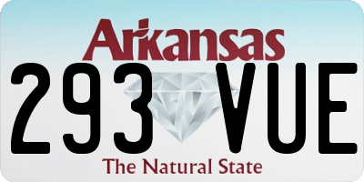 AR license plate 293VUE