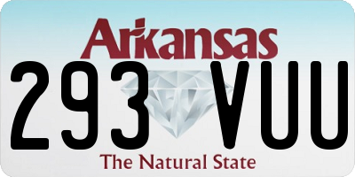 AR license plate 293VUU