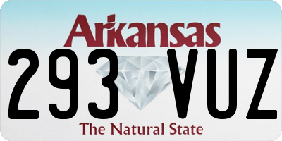 AR license plate 293VUZ