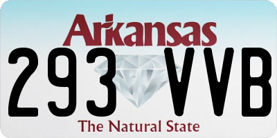 AR license plate 293VVB