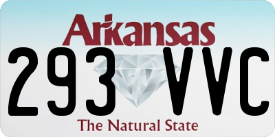 AR license plate 293VVC