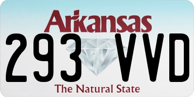 AR license plate 293VVD