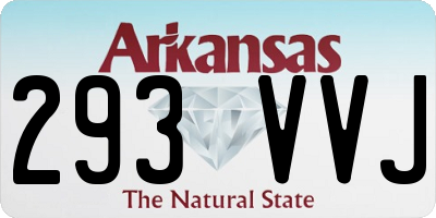 AR license plate 293VVJ
