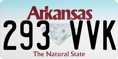 AR license plate 293VVK