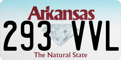 AR license plate 293VVL