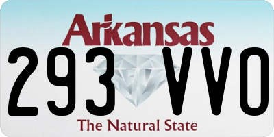 AR license plate 293VVO