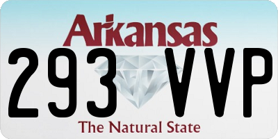 AR license plate 293VVP