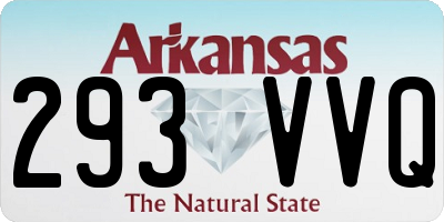 AR license plate 293VVQ