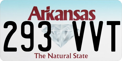 AR license plate 293VVT