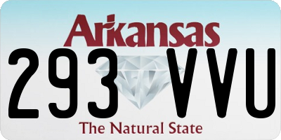 AR license plate 293VVU