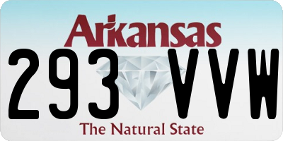 AR license plate 293VVW