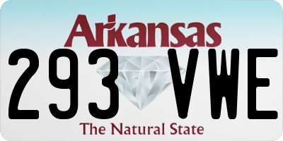 AR license plate 293VWE