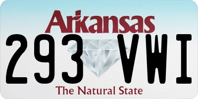 AR license plate 293VWI