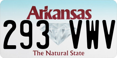 AR license plate 293VWV