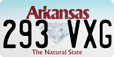 AR license plate 293VXG