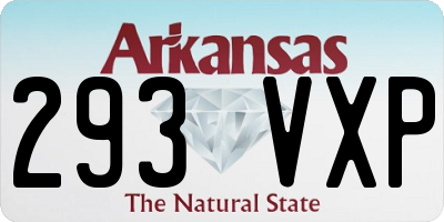 AR license plate 293VXP