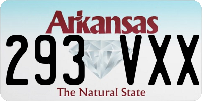 AR license plate 293VXX