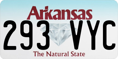 AR license plate 293VYC