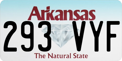 AR license plate 293VYF