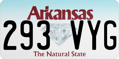 AR license plate 293VYG