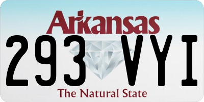 AR license plate 293VYI