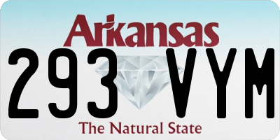 AR license plate 293VYM