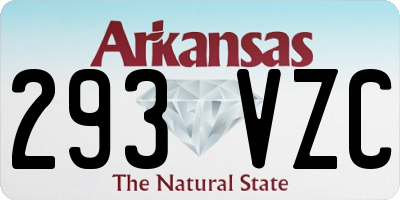 AR license plate 293VZC