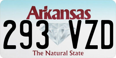 AR license plate 293VZD