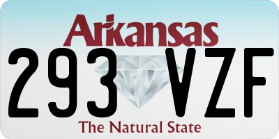 AR license plate 293VZF