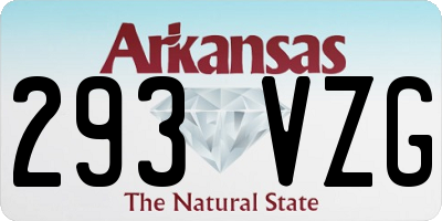 AR license plate 293VZG