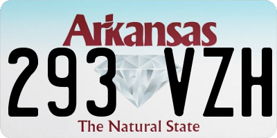 AR license plate 293VZH