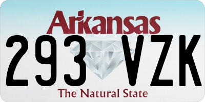 AR license plate 293VZK