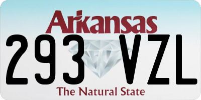 AR license plate 293VZL