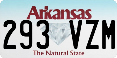 AR license plate 293VZM