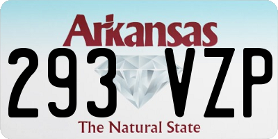 AR license plate 293VZP